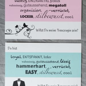 Postkarten Trauzeugen